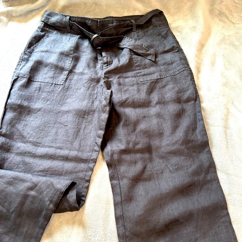 Dark grey tahari pants woman size 10